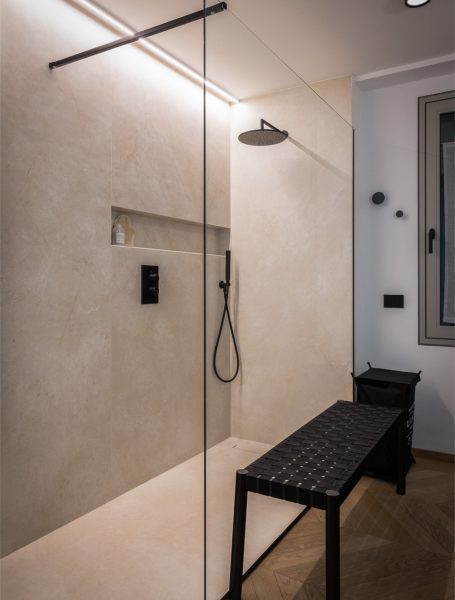 Parapetti e docce walk-in